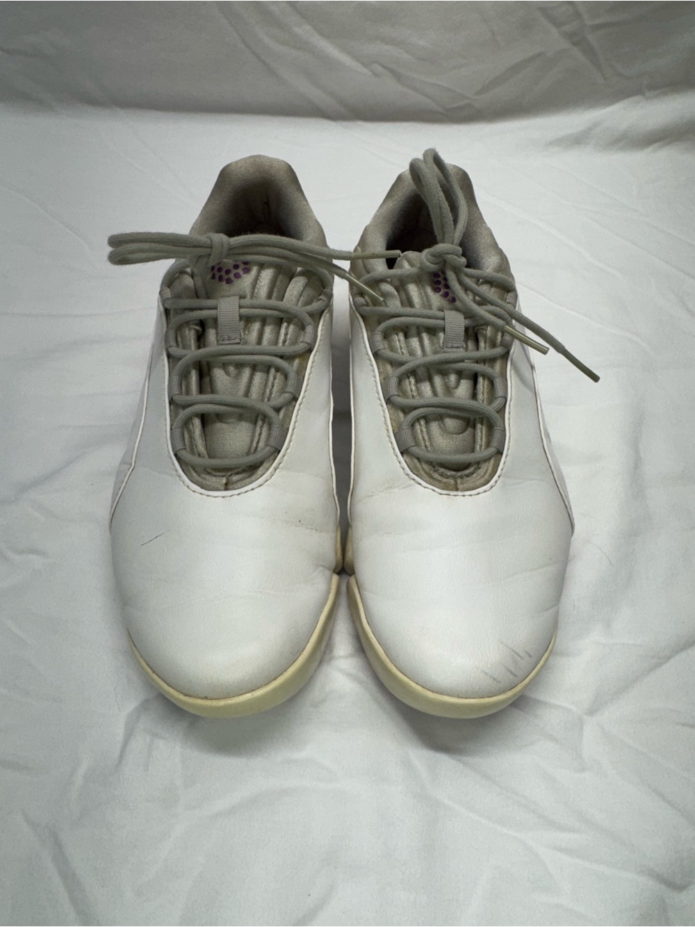 Men's White Athletic spikeless golf Sneakers - Classic Low-Top Comfort